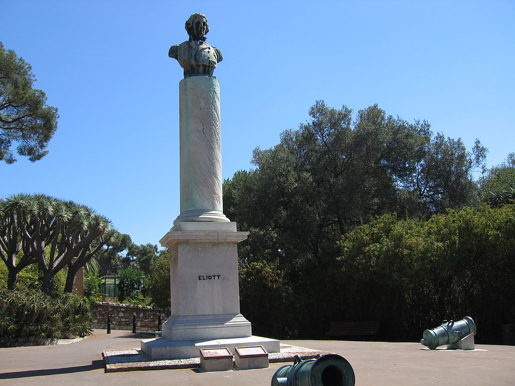 Elliot’s Monument including one 8in. and three10 in. howitzer barrels, bronze Image